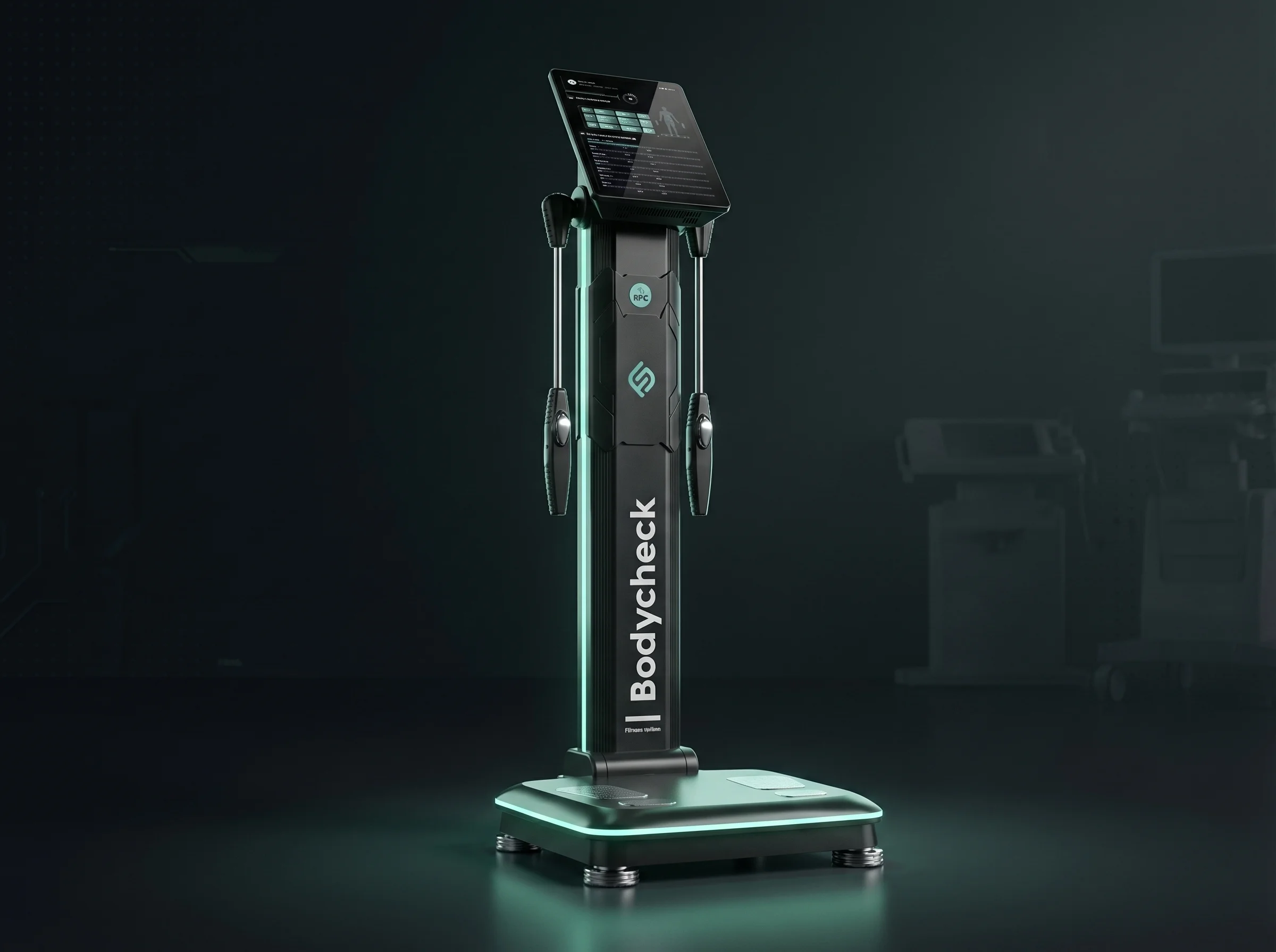 Sleek modern body composition analysis device