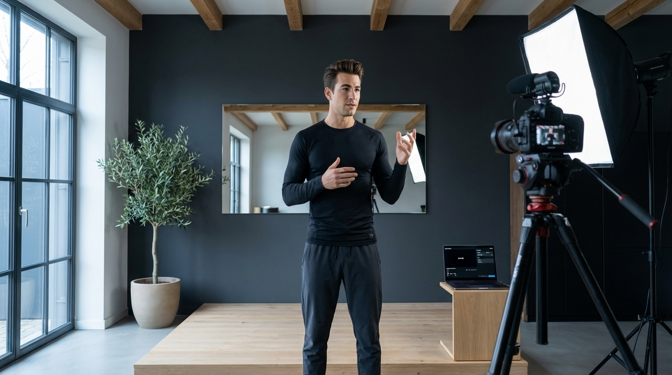Coach James moderiert eine Live-Class für Hospitality-Mitarbeitende