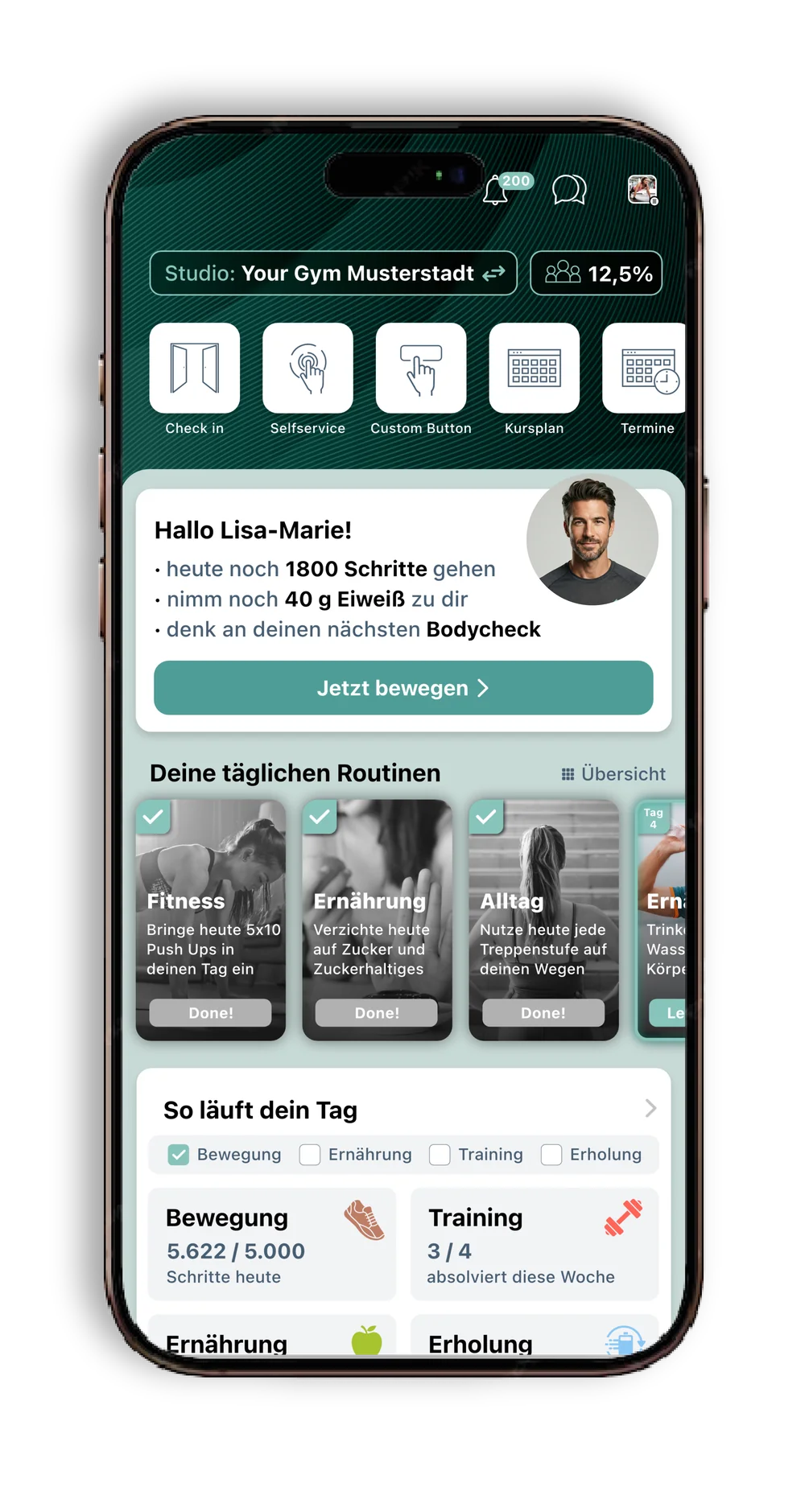 Täglicher Check-in